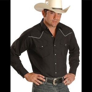Ely Cattleman Men's Shirt Contrasting Piped Yoke S